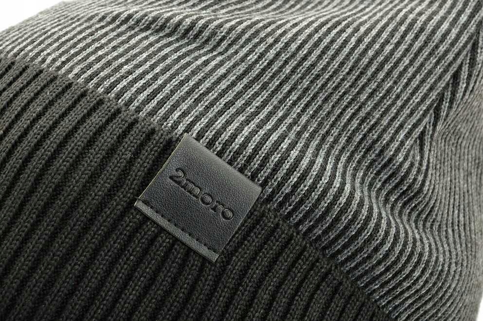 Męska CZAPKA ZIMOWA L/XL Akryl - na zimę - POLAREM