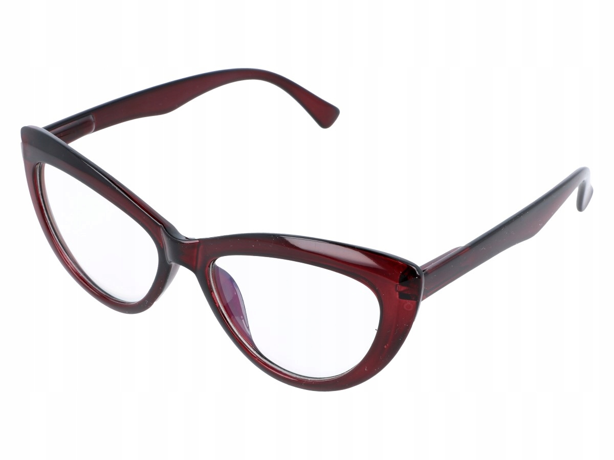 Kocie oczy Antyrefleks Zerowki okulary Brązowe