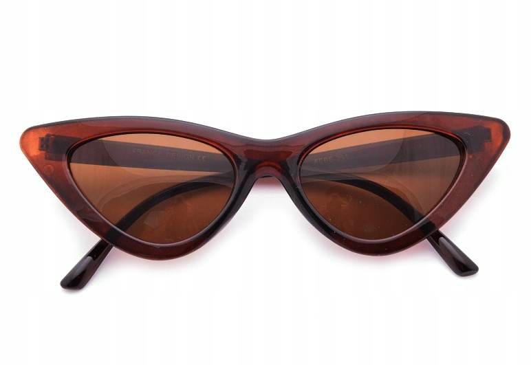 Okulary KOCIE OCZY Przeciwsłoneczne BRĄZ HIT2018