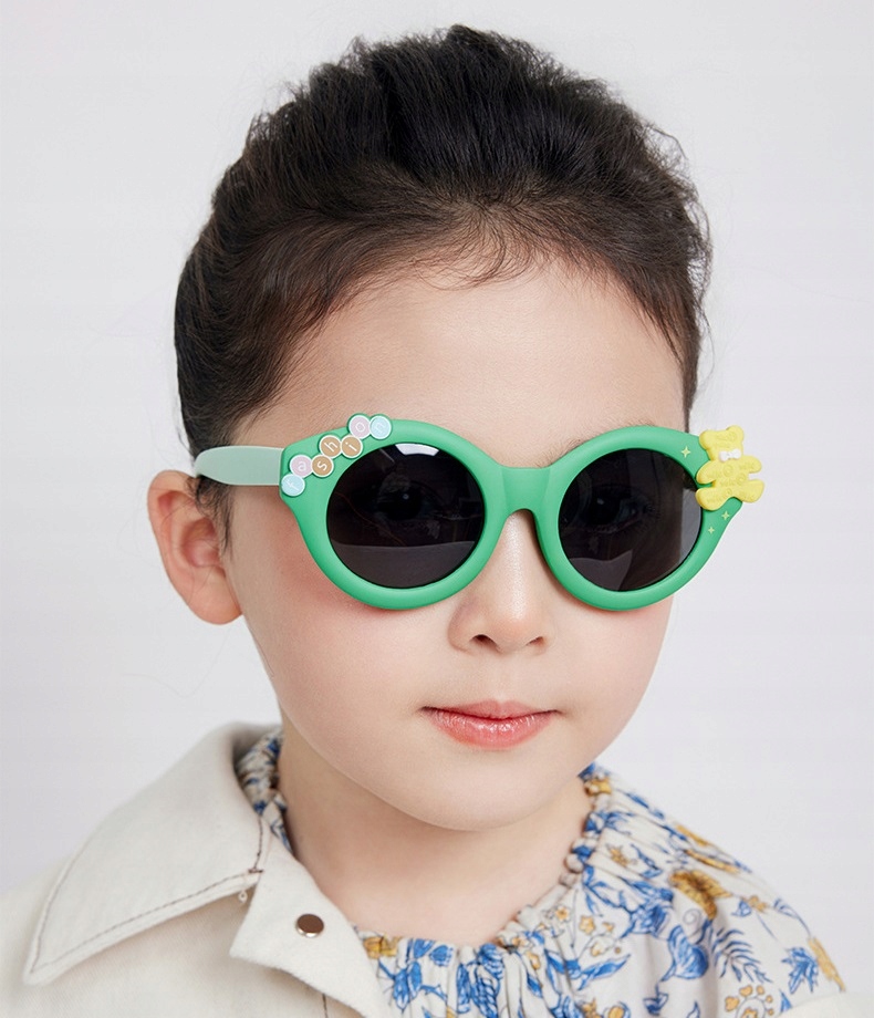 Dziecięce 3-6 lat gumowe Okulary przeciwsłoneczne UV z Polaryzacją Dzieci