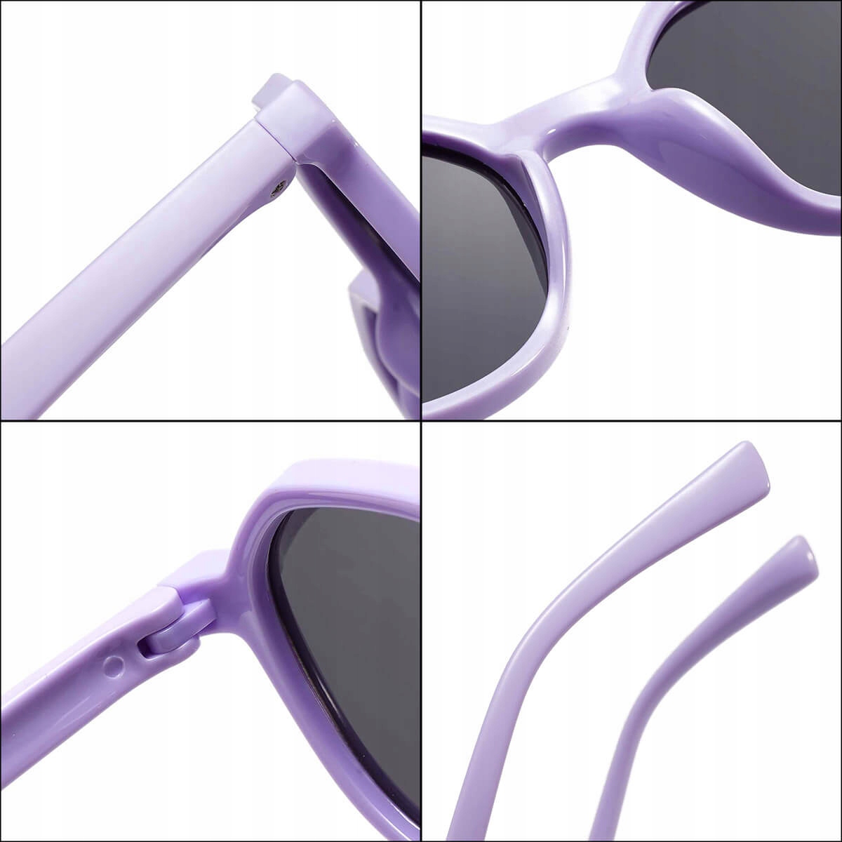 Dziecięce 5-8 lat Okulary przeciwsłoneczne z Polaryzacją dla dzieci BIAŁE