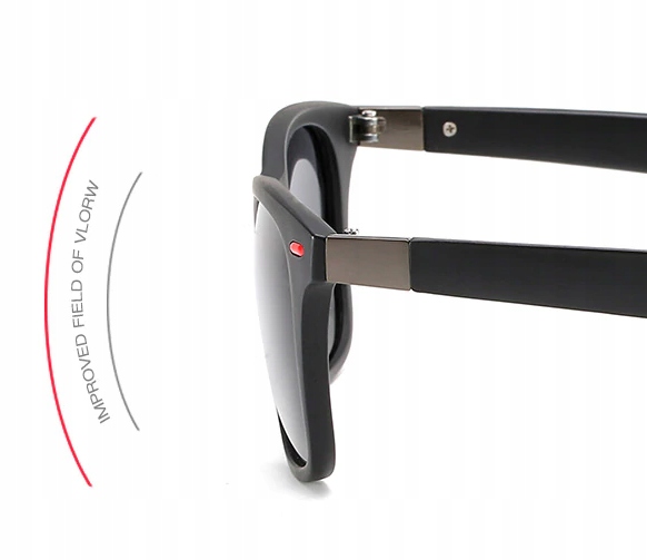 Męskie okulary przeciwsłoneczne Polaryzacyjne Nerd