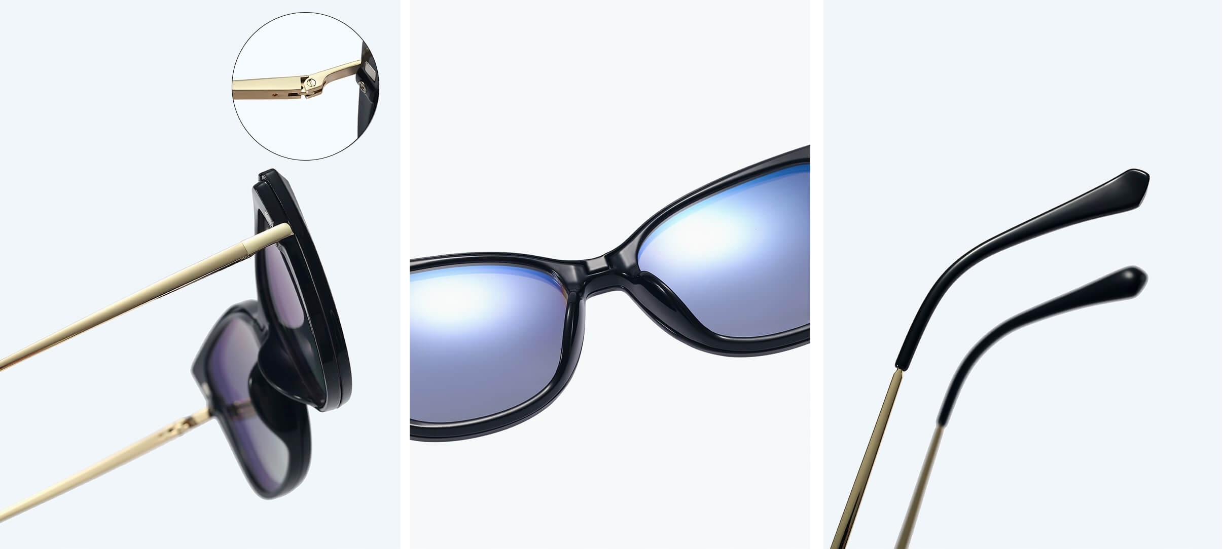 DAMSKIE Okulary 2w1 CLIP-ON Zerówki do KOMPUTERA +NAKŁADKA PRZECIWSŁONECZNA