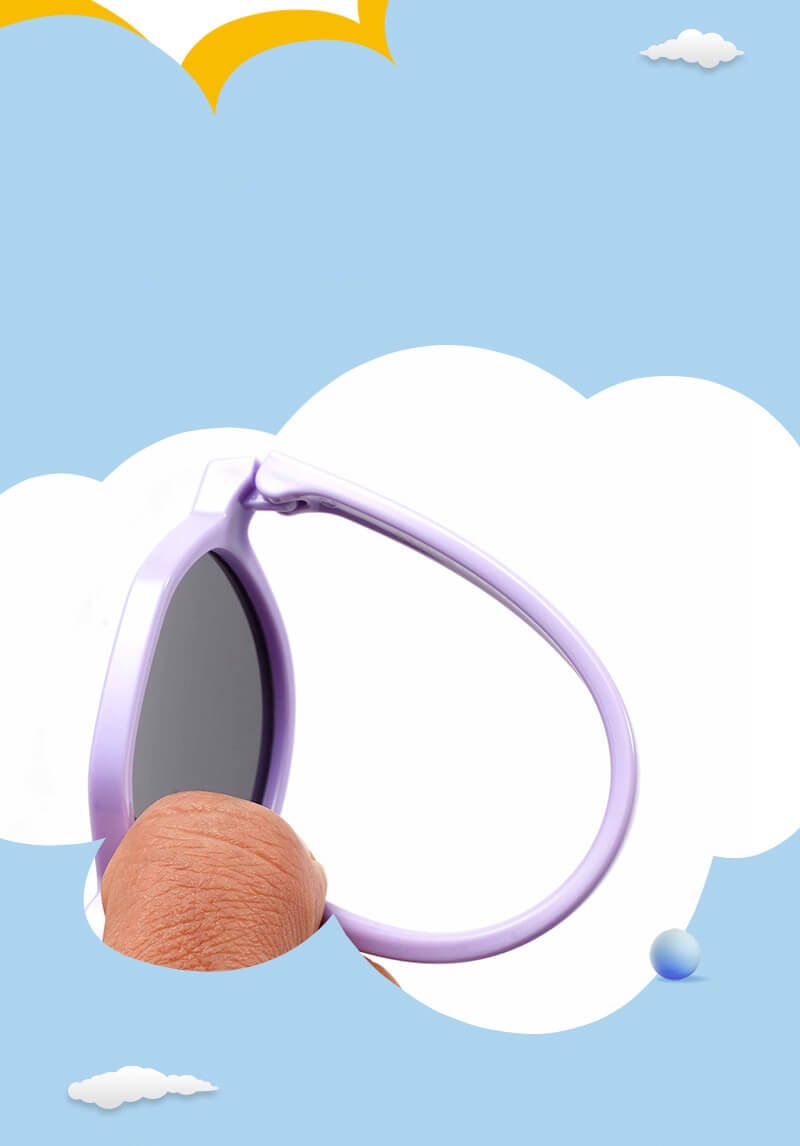 Dziecięce 5-8 lat Okulary przeciwsłoneczne z Polaryzacją dla dzieci BIAŁE