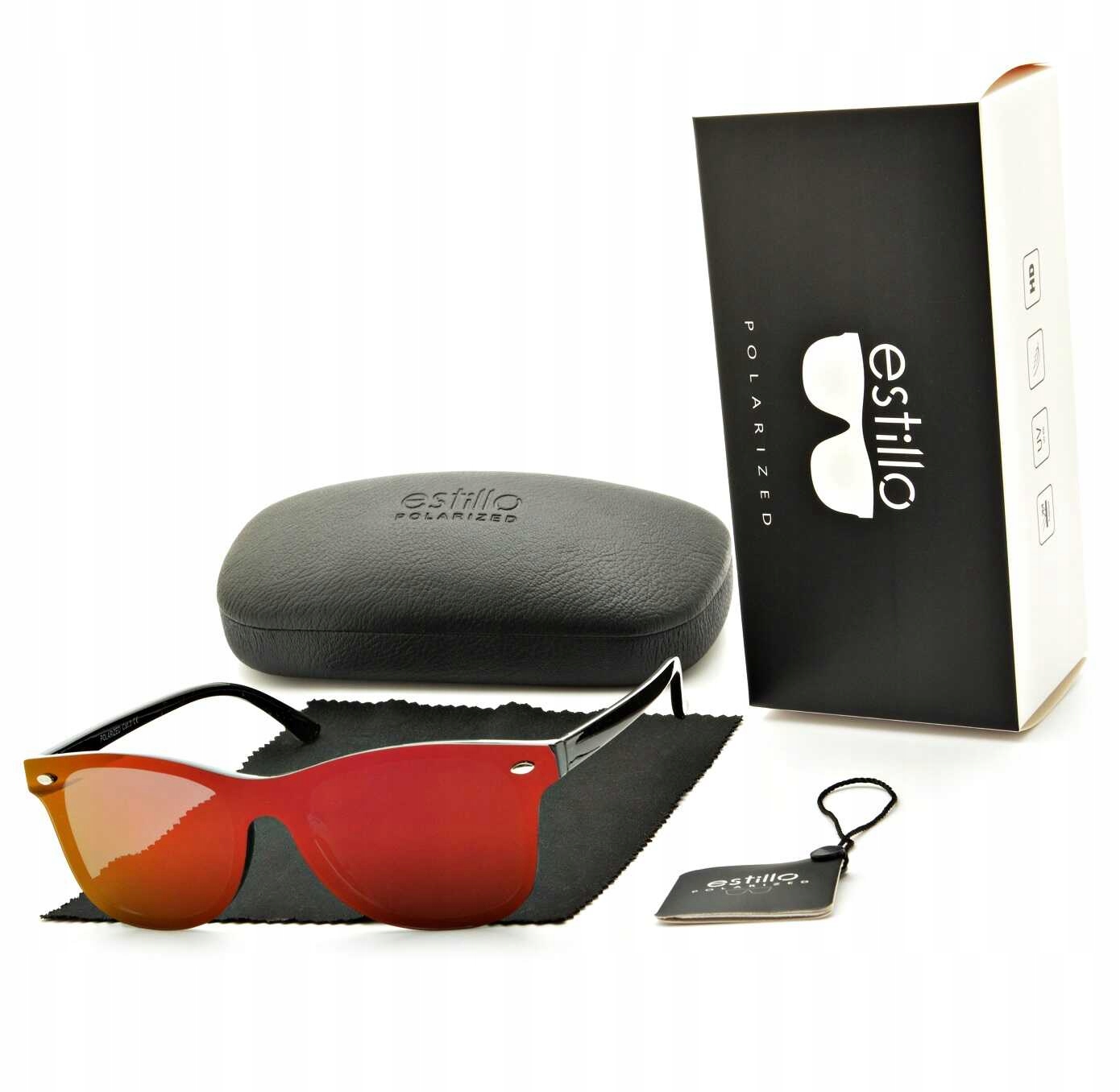 Okulary POLARYZACYJNE Pełne Przeciwsłoneczne Nerd marki ESTILLO + GRATISY