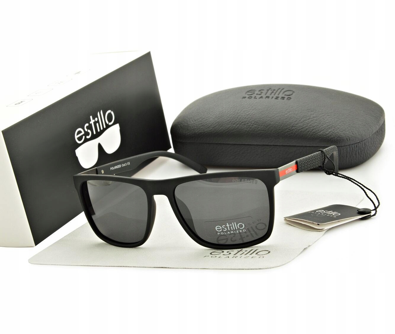 Męskie Okulary POLARYZACYJNE Przeciwsłoneczne marki ESTILLO + GRATISY