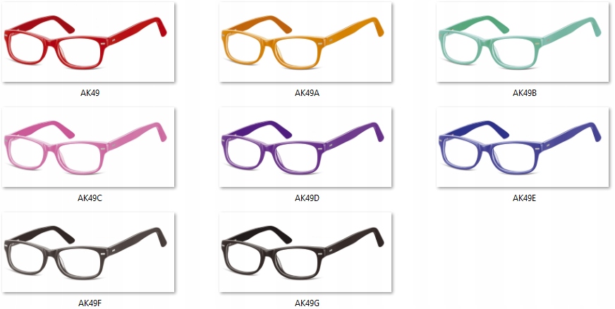 Okulary Nerdy UV 400 Oprawki dziecięce ZERÓWKI