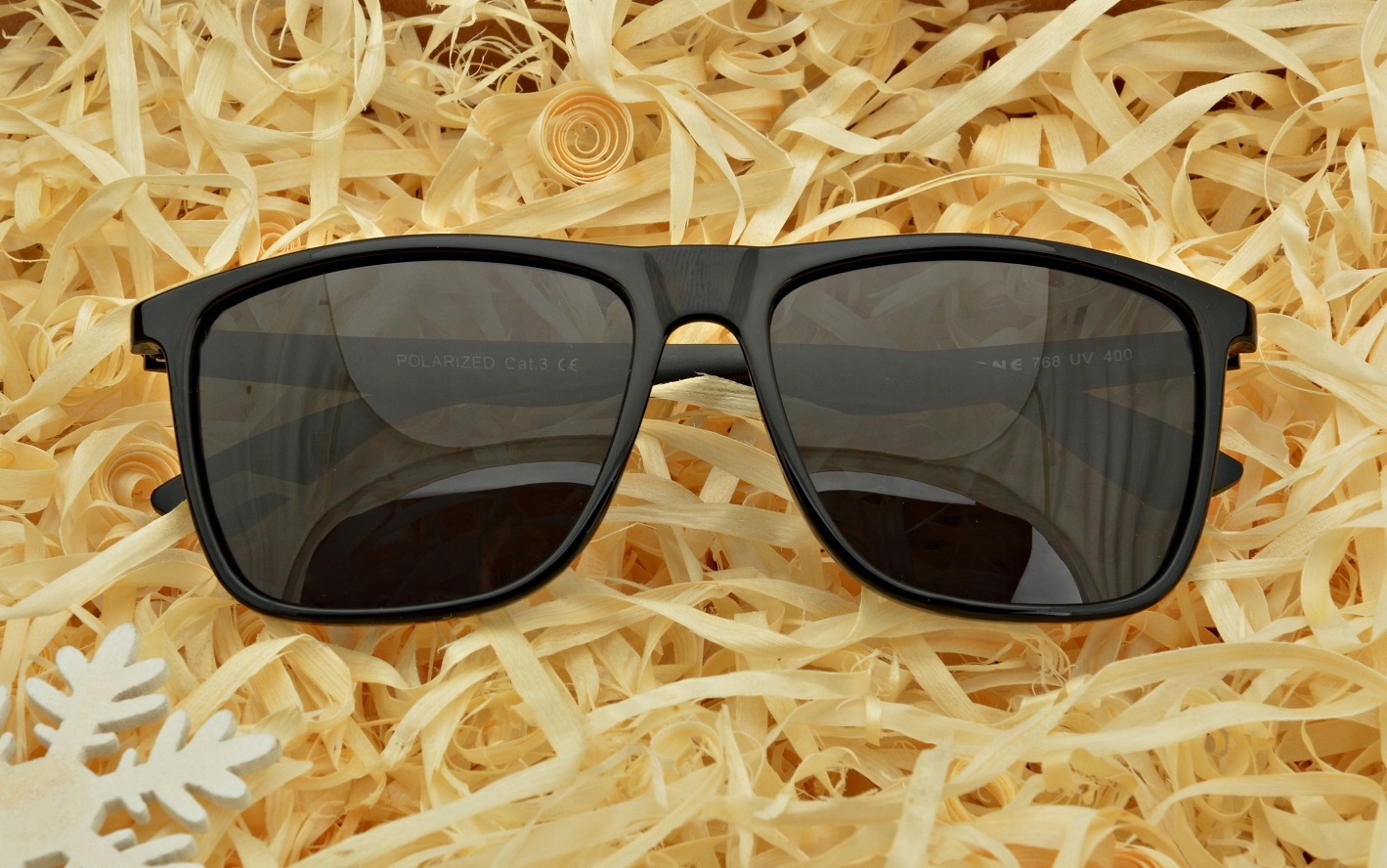 Okulary PRZECIWSŁONECZNE Nerd POLARYZACYJNE czarne