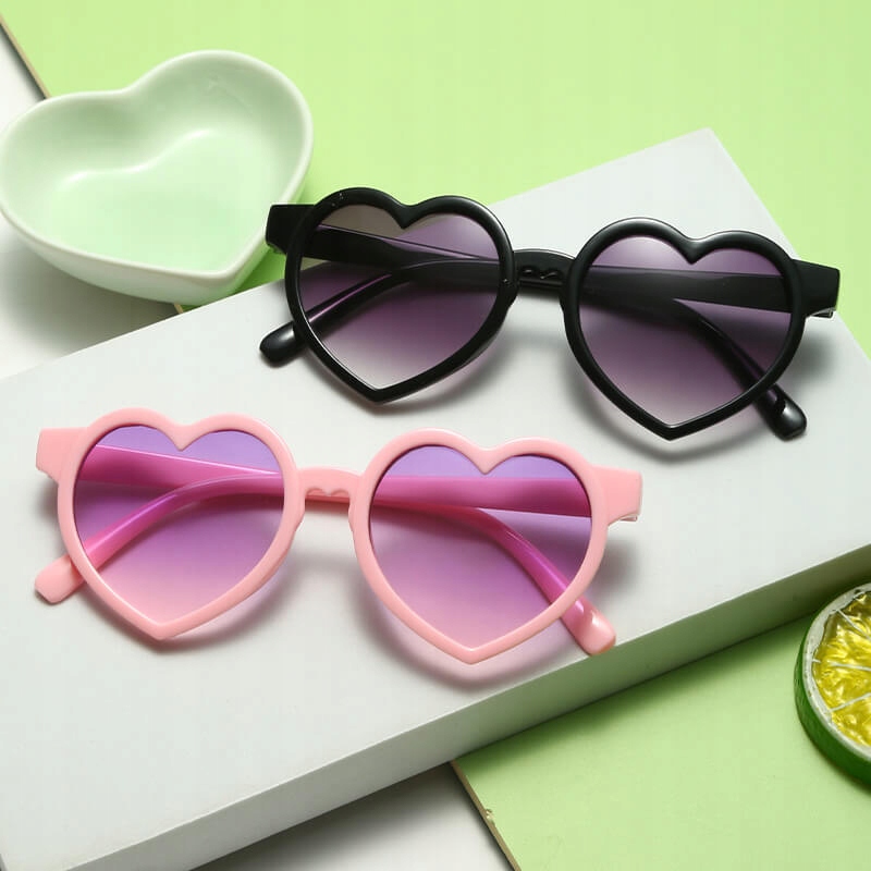 Dziecięce Okulary przeciwsłoneczne SERCE dla DZIEWCZYNKI dzieci + ETUI