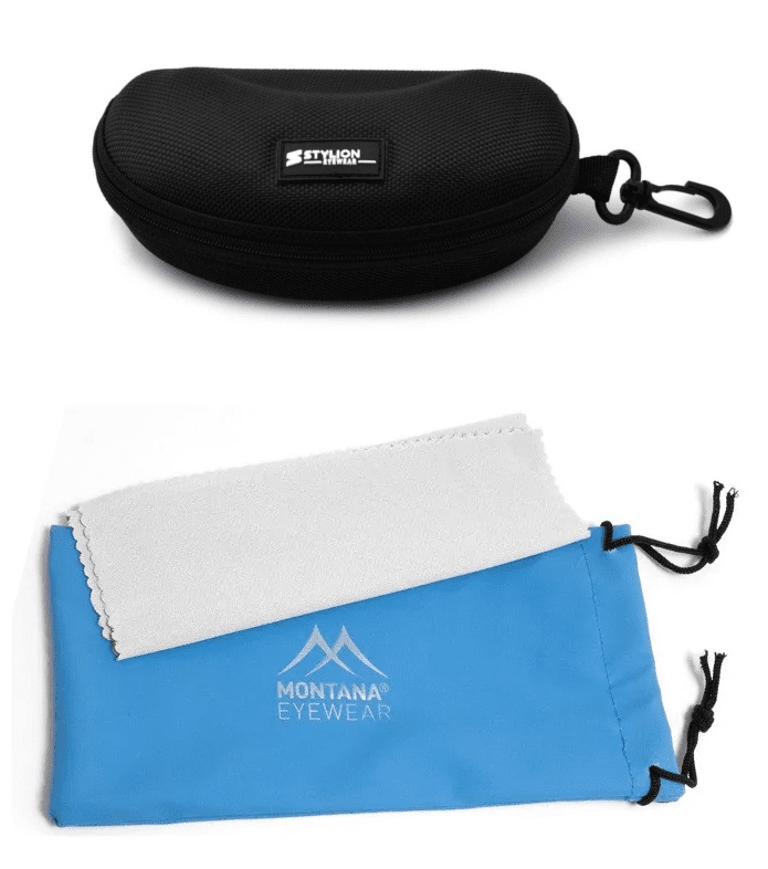 Sportowe Okulary MĘSKIE POLARYZACYJNE PRZECIWSŁONECZNE HD CZARNE