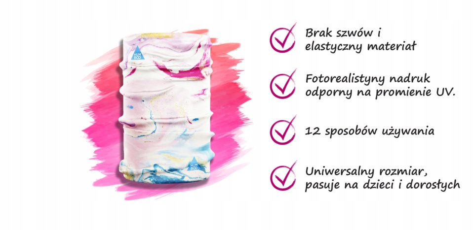 KOMIN DZIECIĘCY CHUSTA SZALIK KOMINIARKA CIENKI