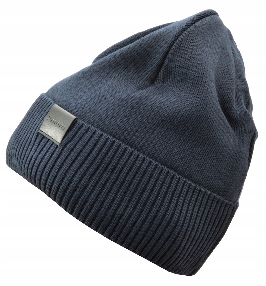 Męska CZAPKA ZIMOWA L/XL Akryl - na zimę - POLAR CIEPŁA i ELASTYCZNA