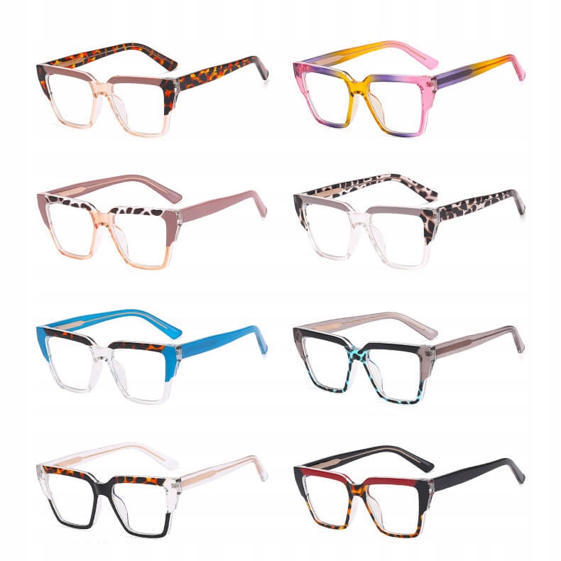 SOLIDNE Damskie Okulary Zerówki do KOMPUTERA Blue Light OPRAWKI Teleskopy