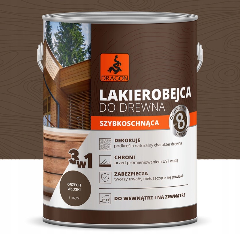 Lakierobejca do drewna Orzech włoski