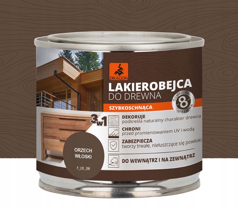 Lakierobejca do drewna Orzech włoski
