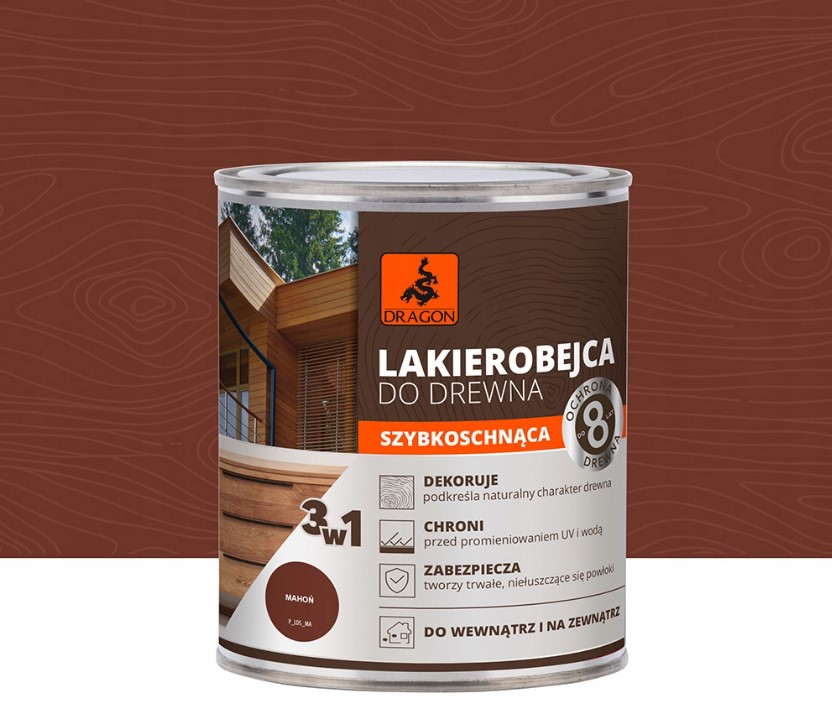Lakierobejca do drewna Mahoń