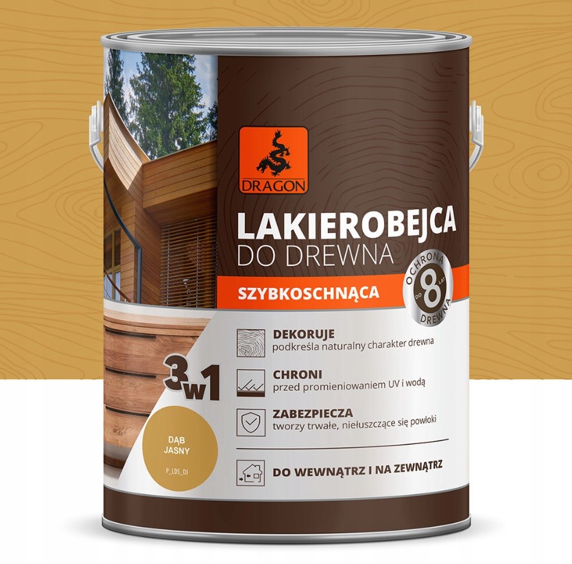 Lakierobejca do drewna Dąb jasny
