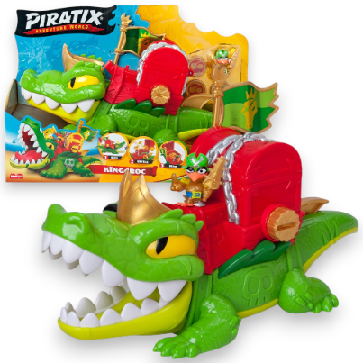 Figurina set Piratix King Croc, 1 crocodil, 1 figurina Captain