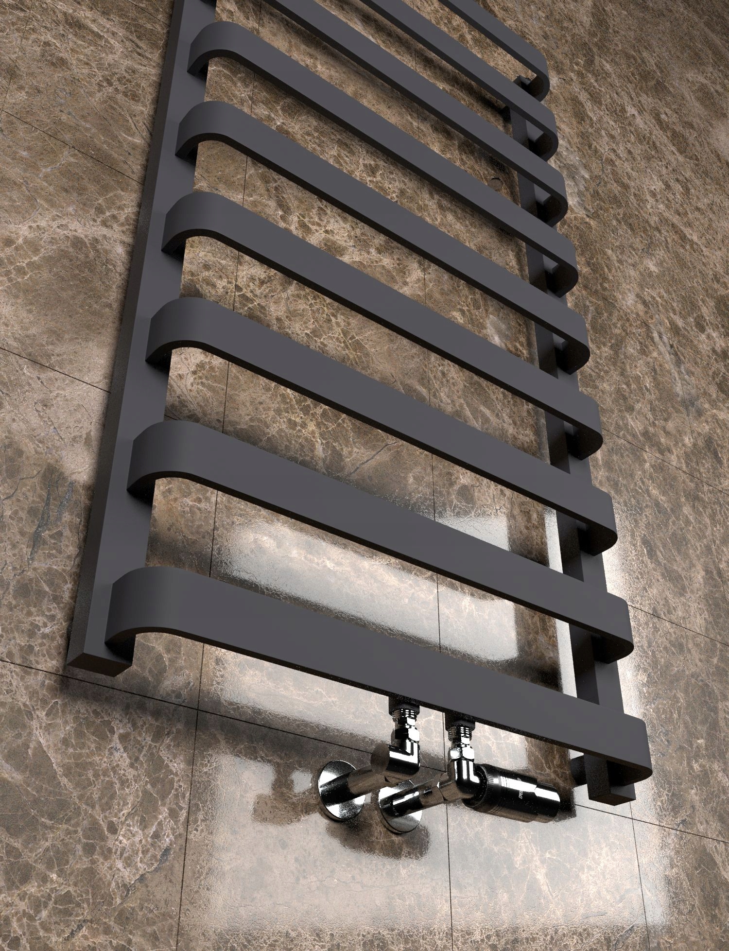 GRZEJNIK ŁAZIENKOWY PANDORA-MID 140/50 GRAFIT