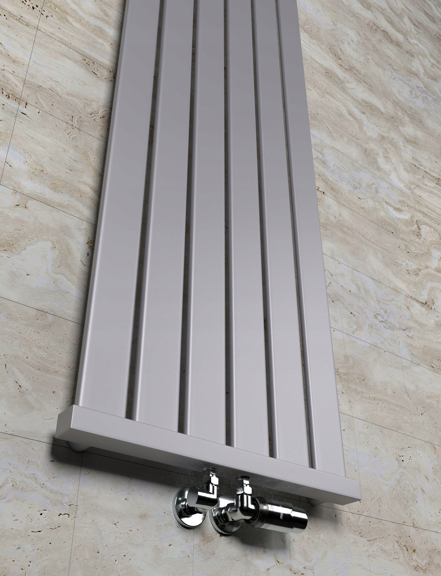 Grzejnik dekoracyjny LOTUS 140x61 SREBRNY 4 LUTY