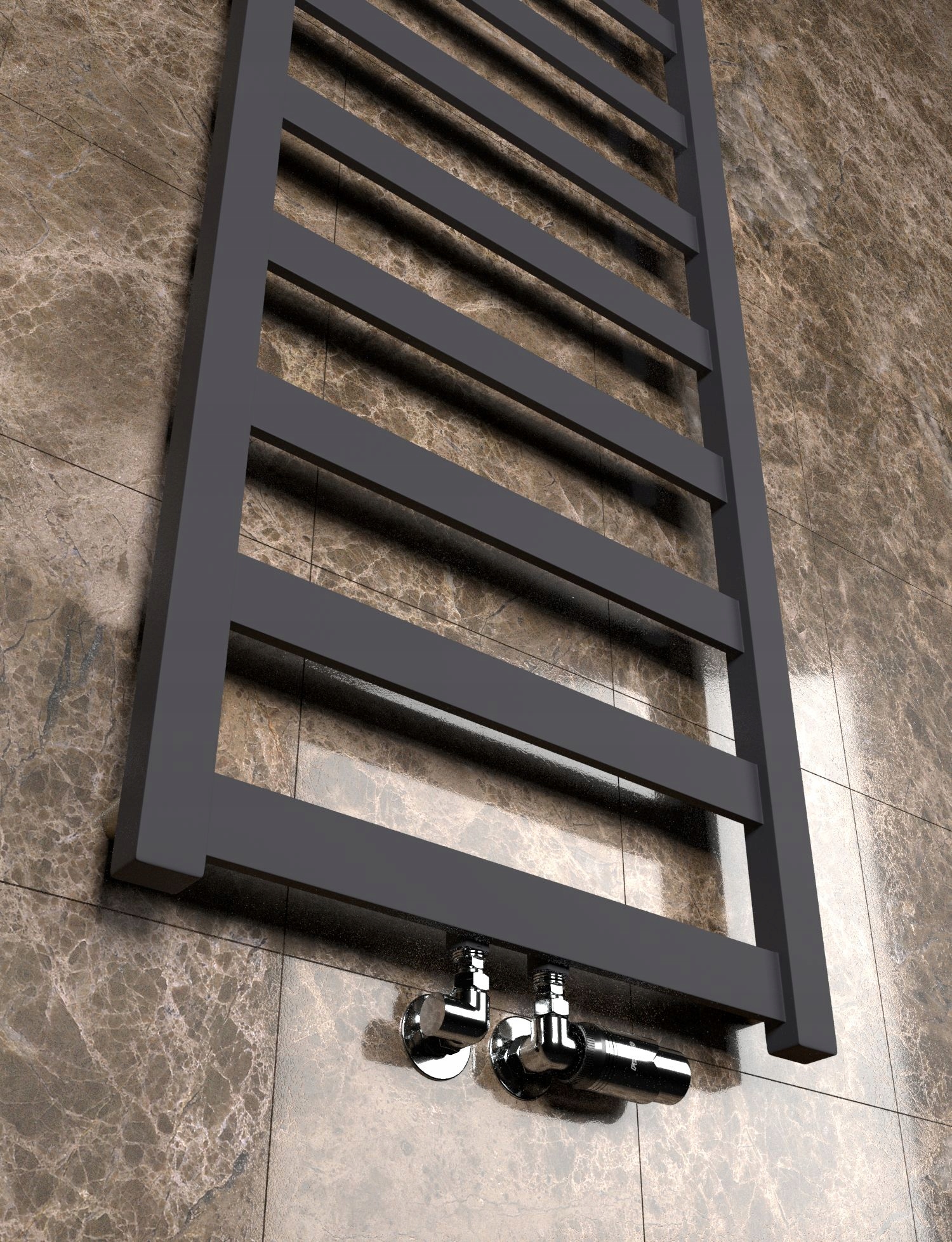 Grzejnik łazienkowy PANDORA-NS-MID 120/50 GRAFIT