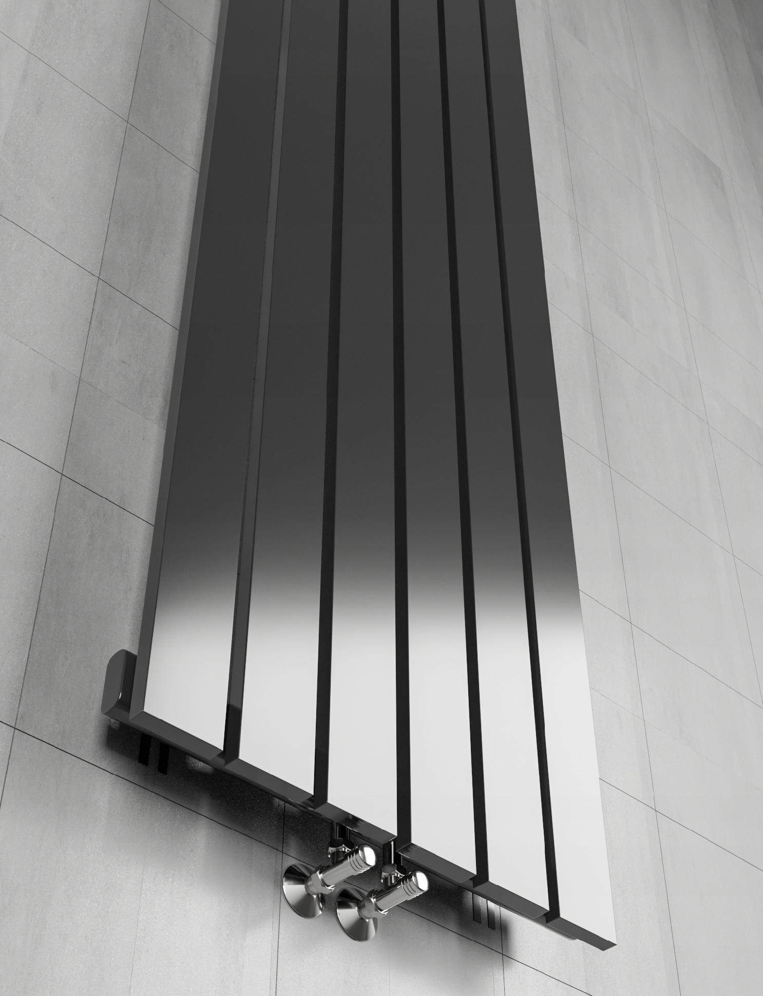 Grzejnik dekoracyjny 140x45 BELLO-Czarny połysk