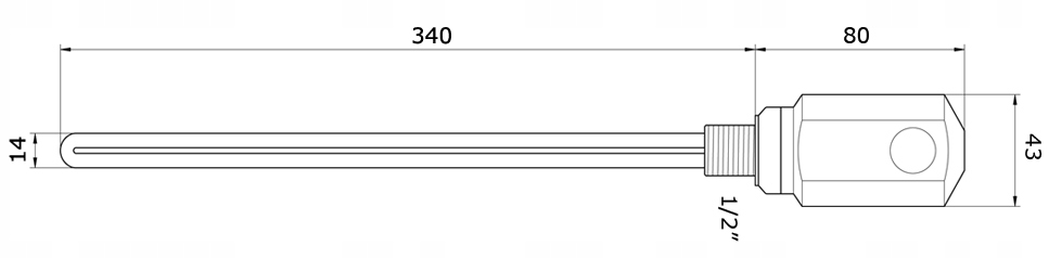 GRZAŁKA DO GRZEJNIKA ŁAZIENKOWEGO 900W CZARNA