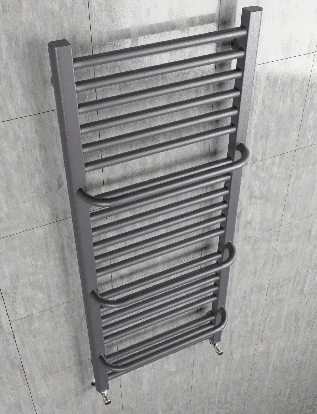 GRZEJNIK ŁAZIENKOWY POWER 480x450 ANTRACYT