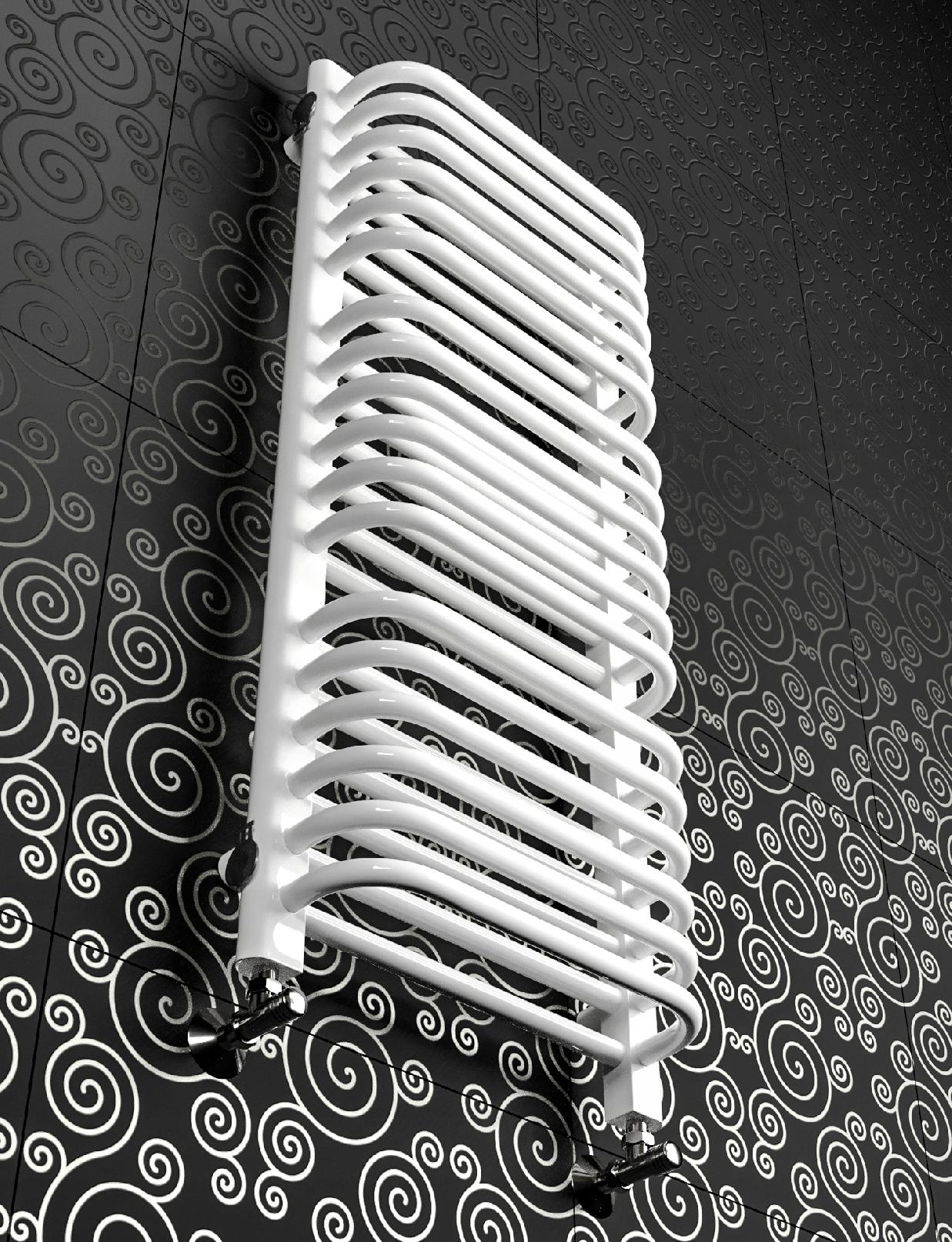 GRZEJNIK ŁAZIENKOWY OLD-SCHOOL 940x400 BIAŁY POŁY