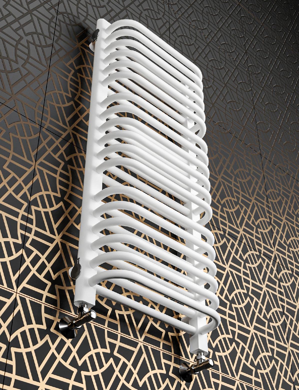 GRZEJNIK ŁAZIENKOWY OLD-SCHOOL 940x300 BIAŁY MAT