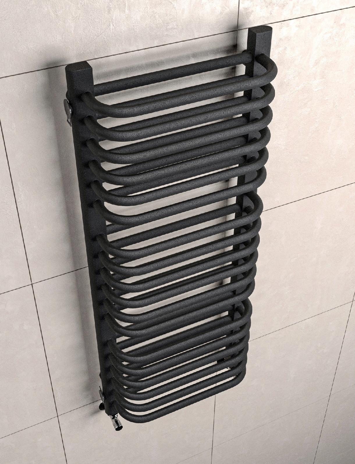 GRZEJNIK ŁAZIENKOWY OLD-SCHOOL 720x400 CZARNY STR