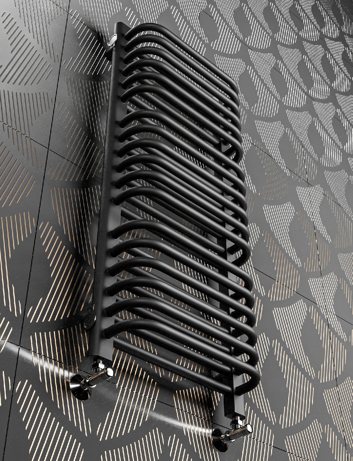 GRZEJNIK ŁAZIENKOWY OLD-SCHOOL 720x300 CZARNY MAT