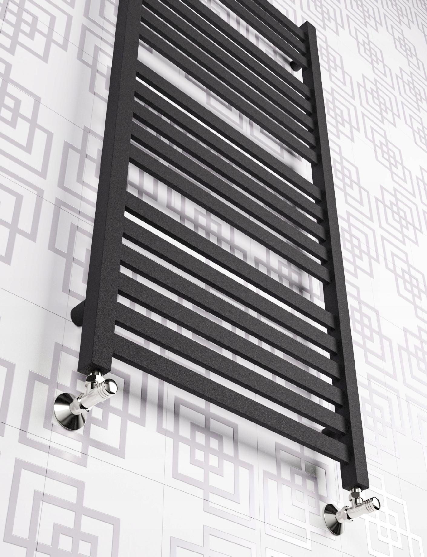 GRZEJNIK ŁAZIENKOWY ROYAL 950x630 CZARNA STRUKTUR