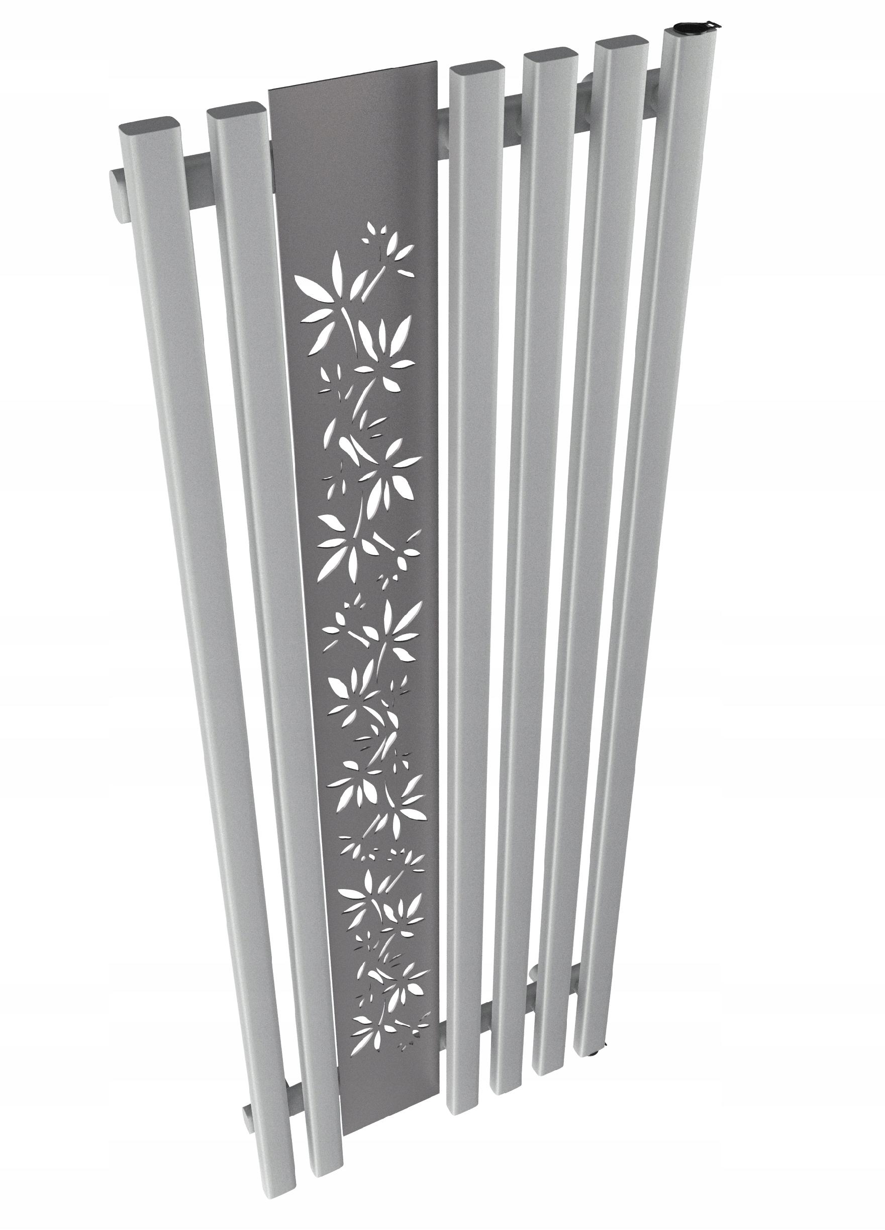 Grzejnik dekoracyjny FLOWER 160x60 SILVER