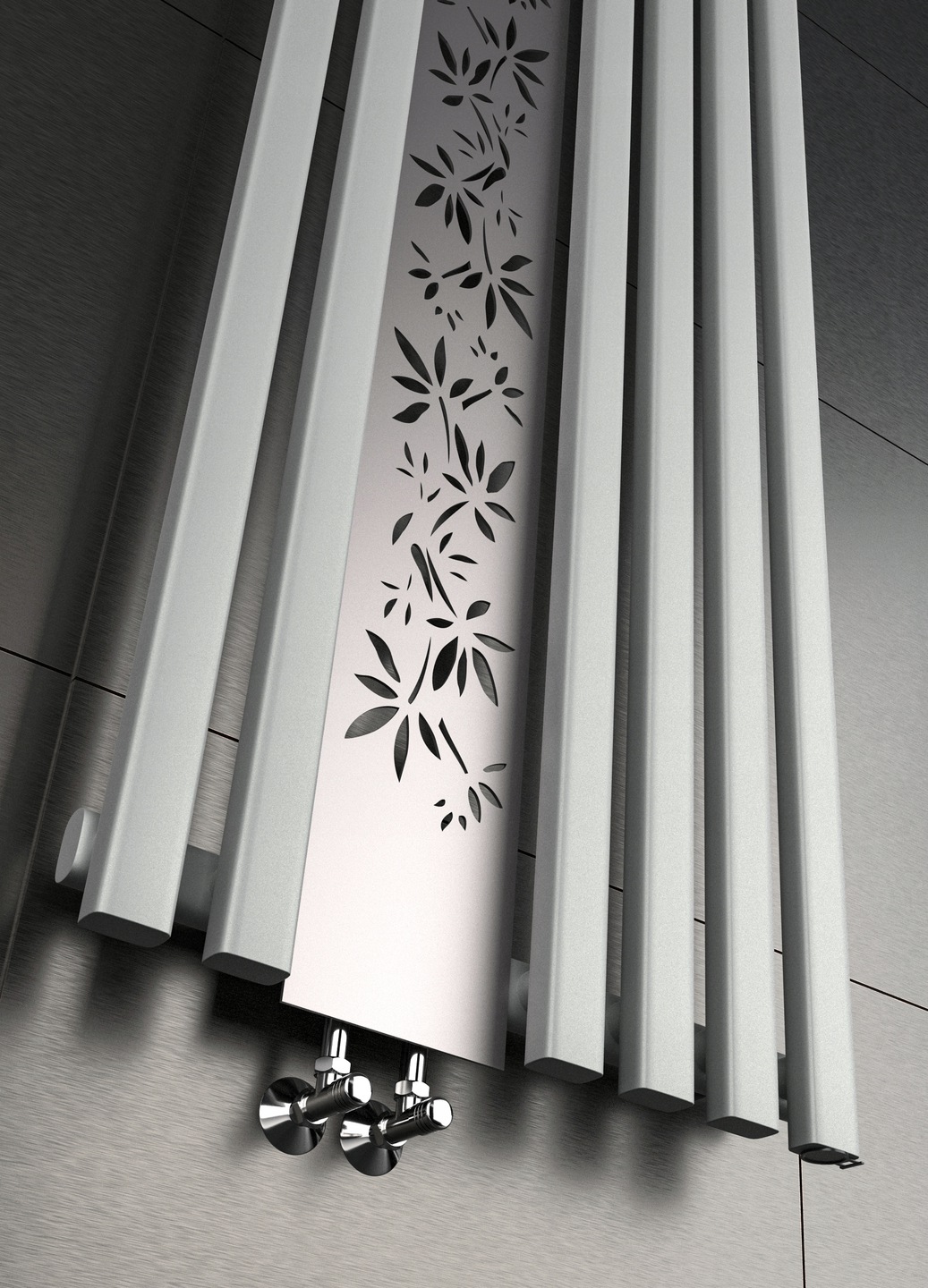 Grzejnik dekoracyjny FLOWER 160x60 SILVER