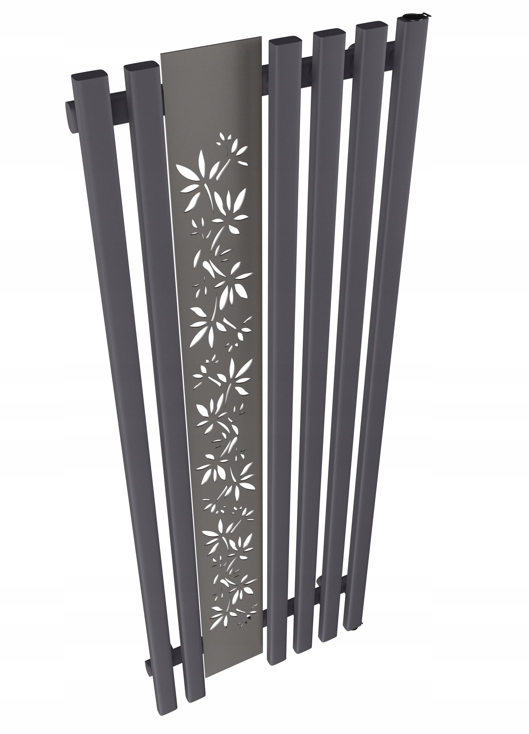 Grzejnik dekoracyjny FLOWER 140x60 GRAFIT