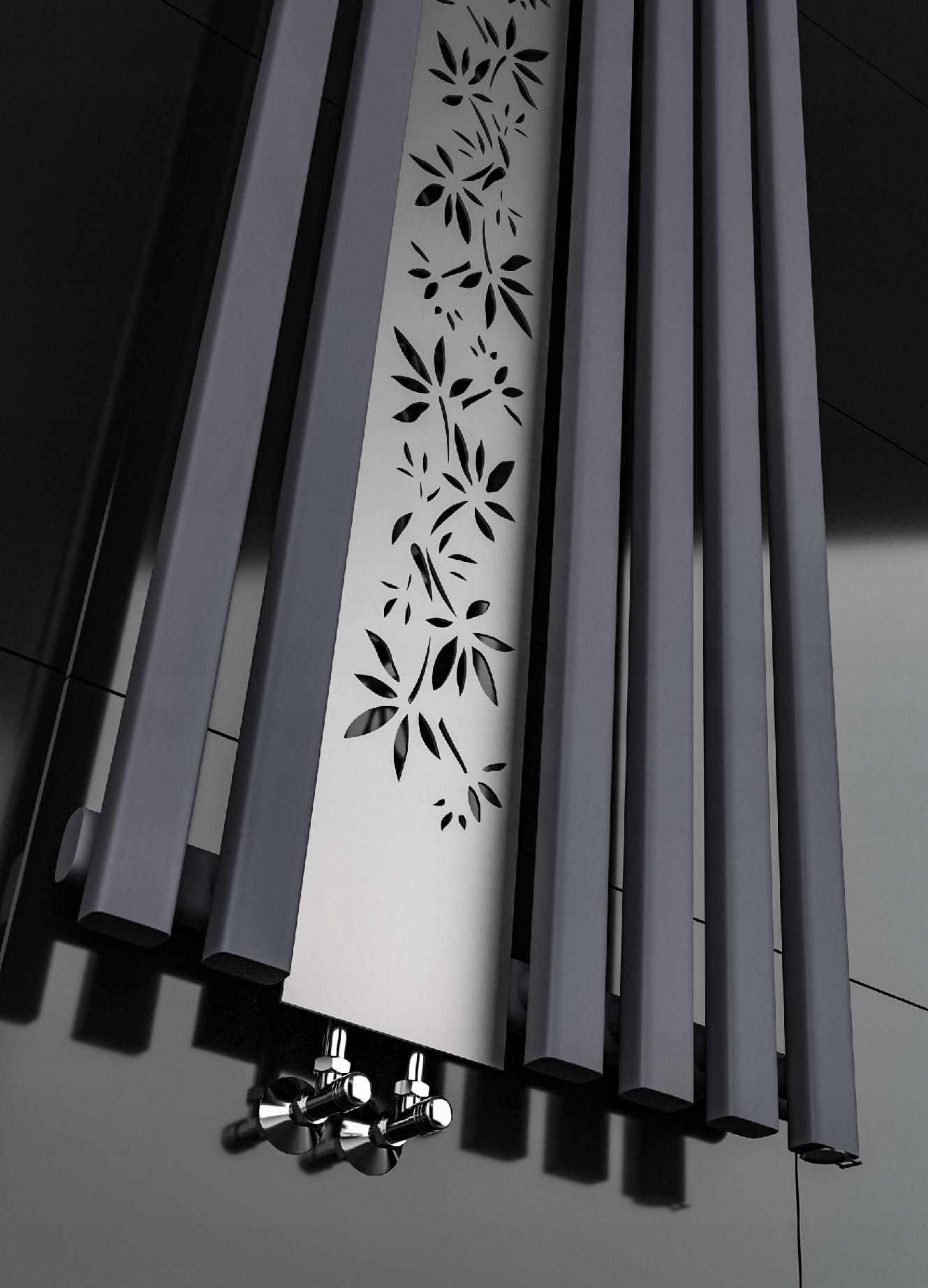 Grzejnik dekoracyjny FLOWER 140x60 GRAFIT