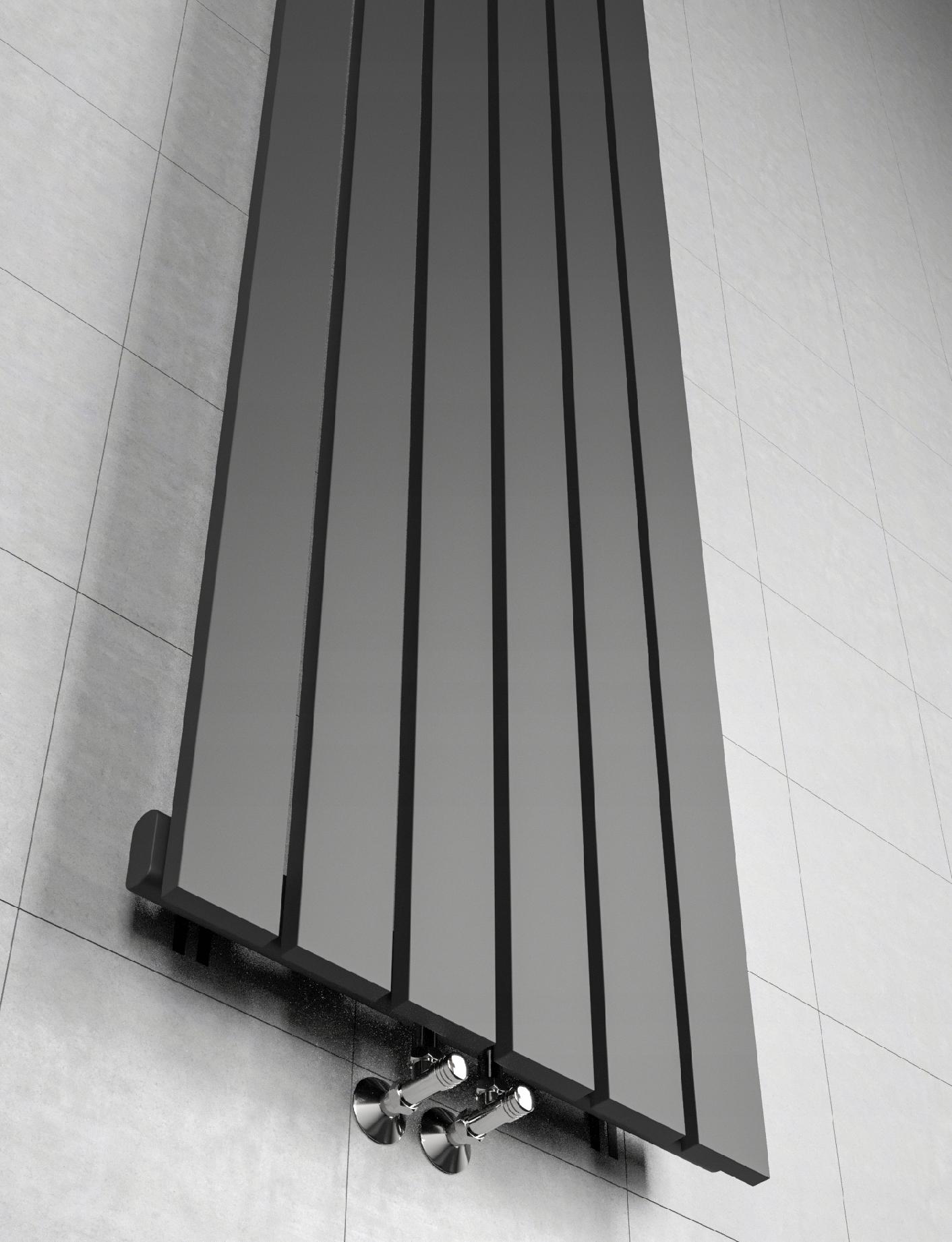 Grzejnik dekoracyjny 120x45 BELLO-S-Czarny Mat