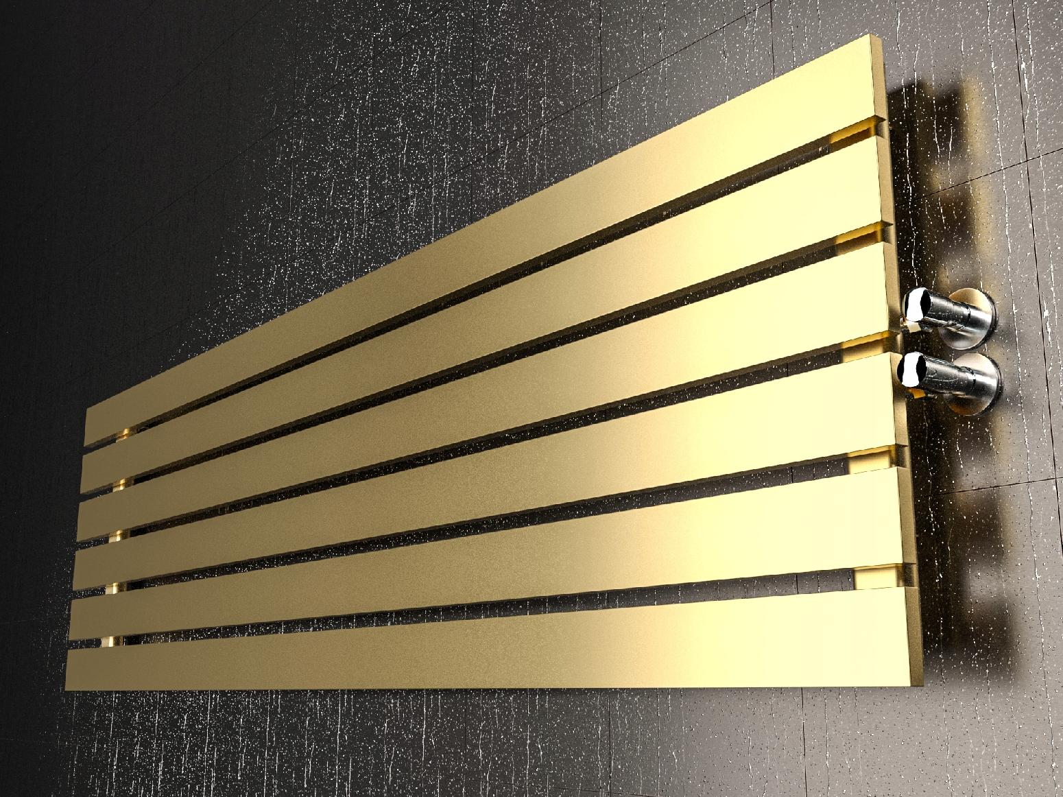 Grzejnik pokojowy poziomy BELLOSLIM 45x120 złoty