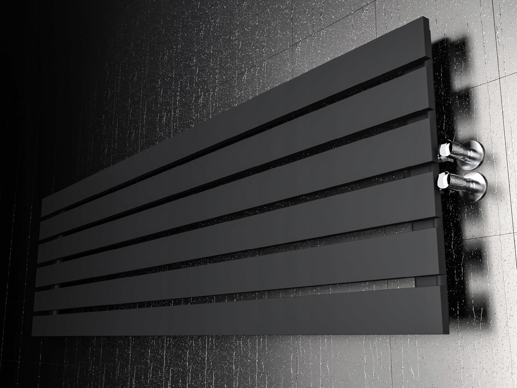 Grzejnik pokojowy poziomy BELLOSLIM 45x140 czarny