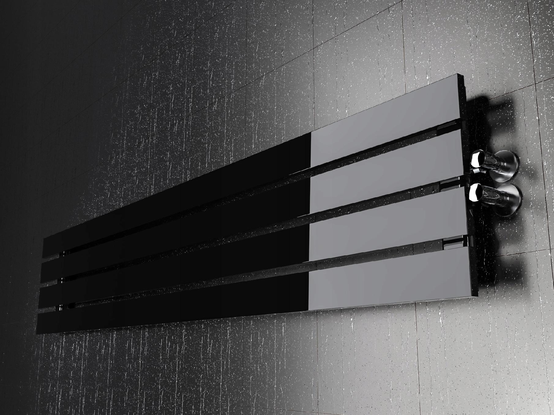 Grzejnik pokojowy poziomy BELLOSLIM 30x140 czarnyP