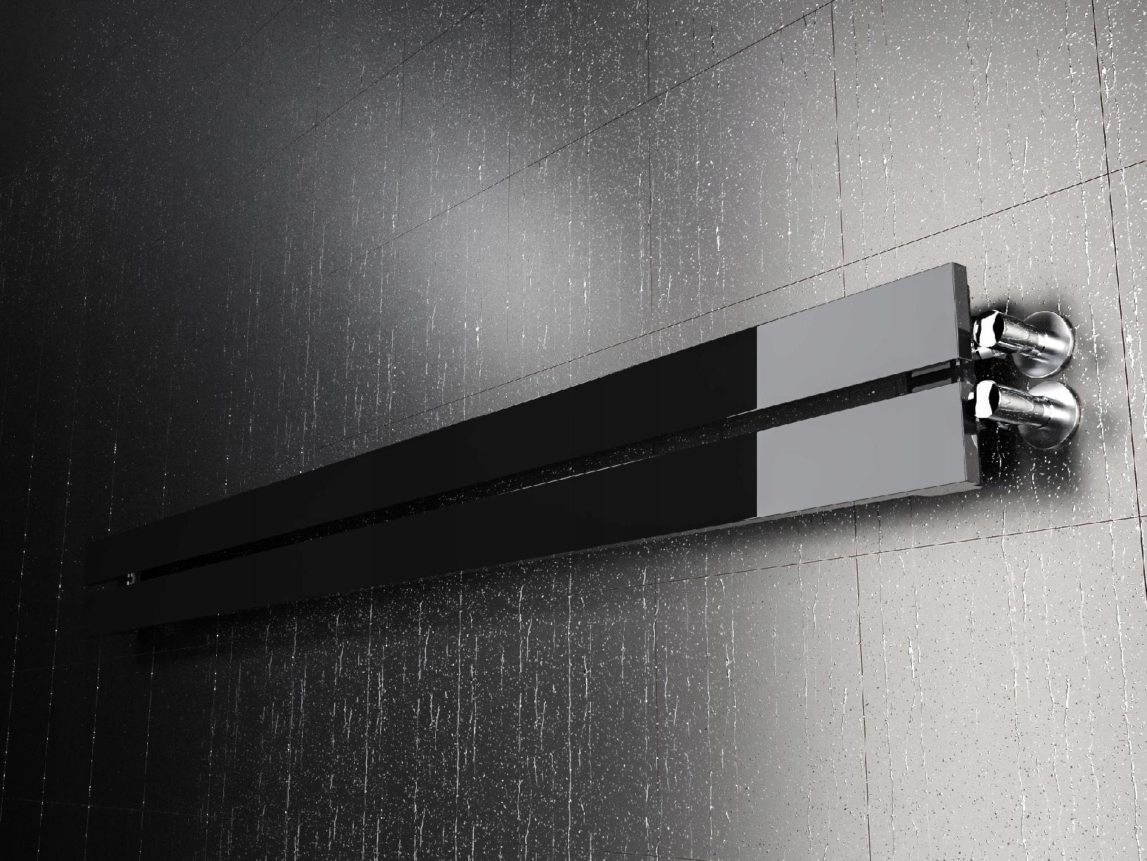 Grzejnik pokojowy poziomy BELLOSLIM 15x100 czarnyP