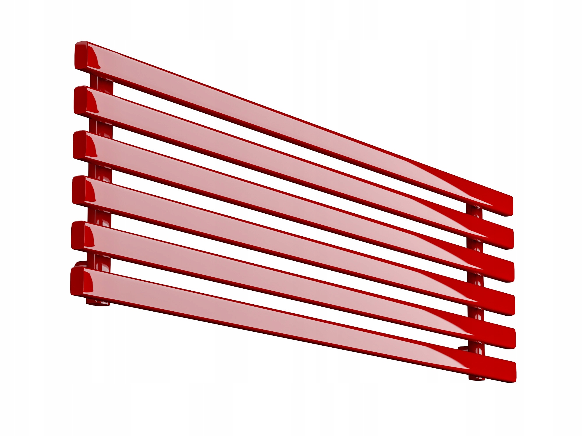 Grzejnik poziomy HORYZONT6 45x100 czerwony