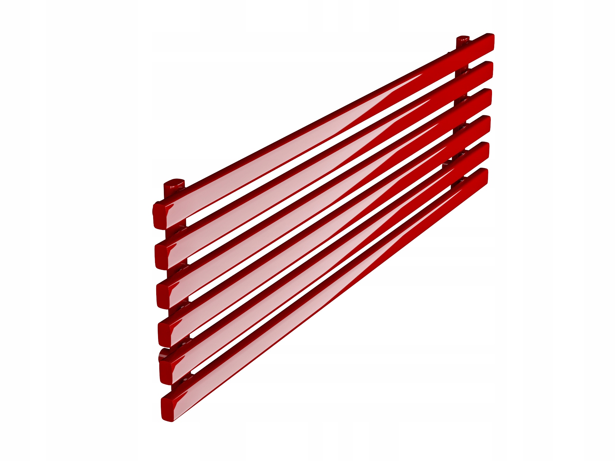 Grzejnik poziomy HORYZONT6 45x140 czerwony