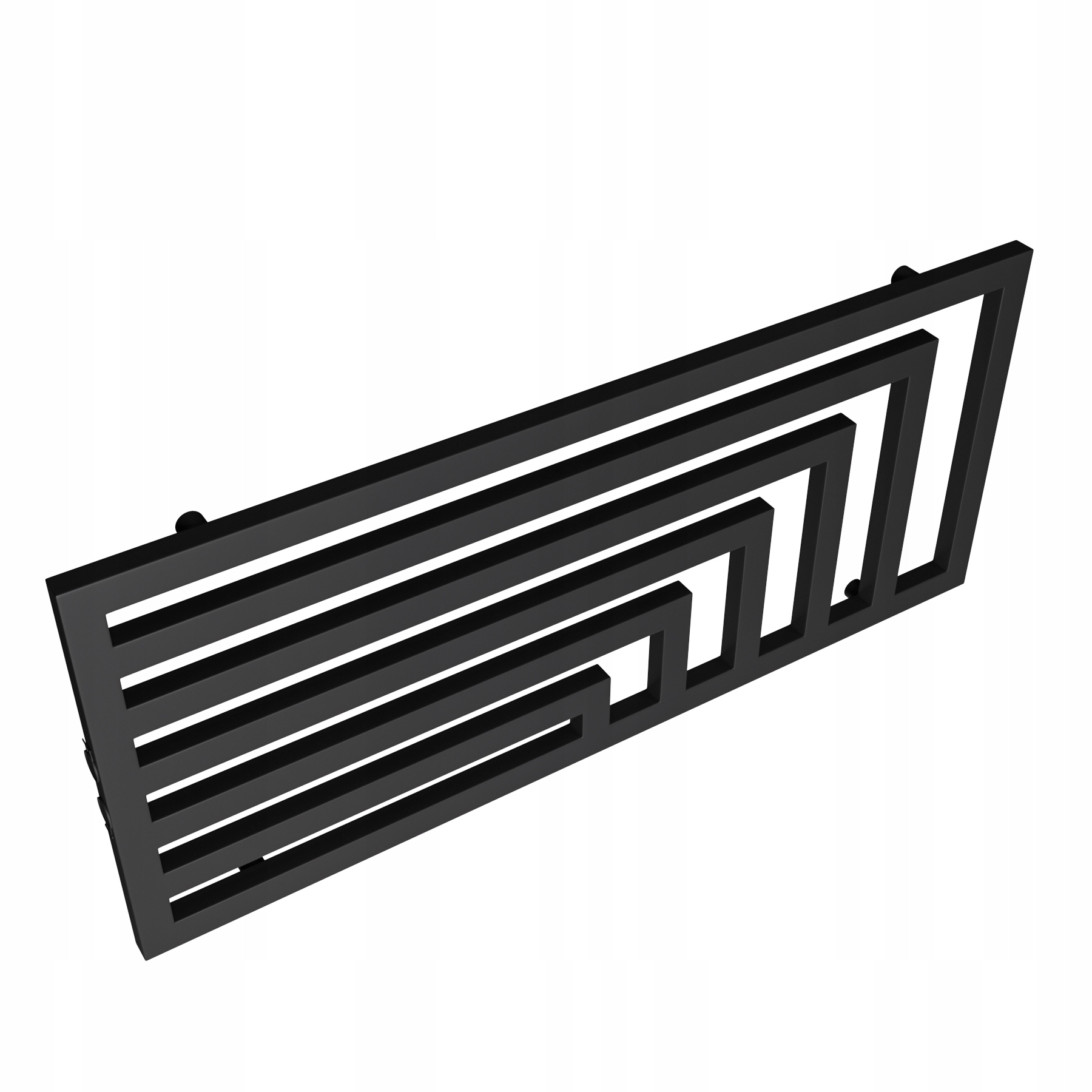 POZIOMY GRZEJNIK LAOS 52x120 CZARNY MAT