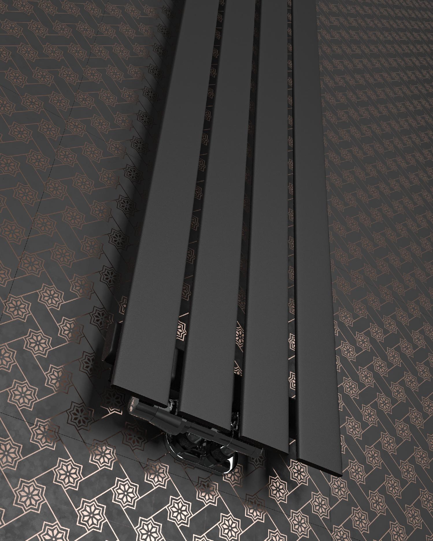 GRZEJNIK DEKORACYJNY BELLOSLIM 100x30 CZARNA STR