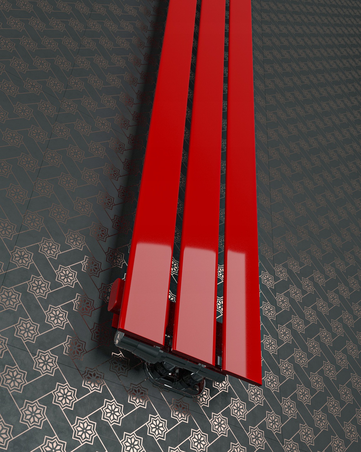 GRZEJNIK DEKORACYJNY BELLOSLIM 120x22 CZERWONY