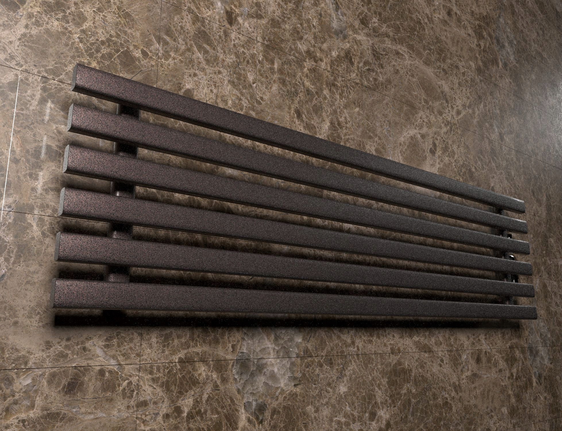 Grzejnik poziomy HORYZONT6 45x180 bordo