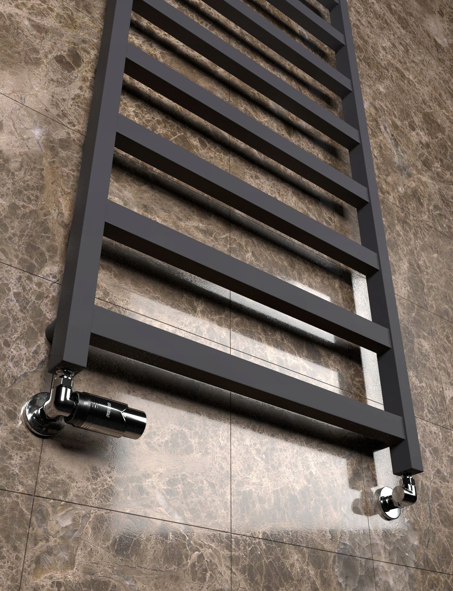 Grzejnik łazienkowy BOX 770x500 GRAFIT