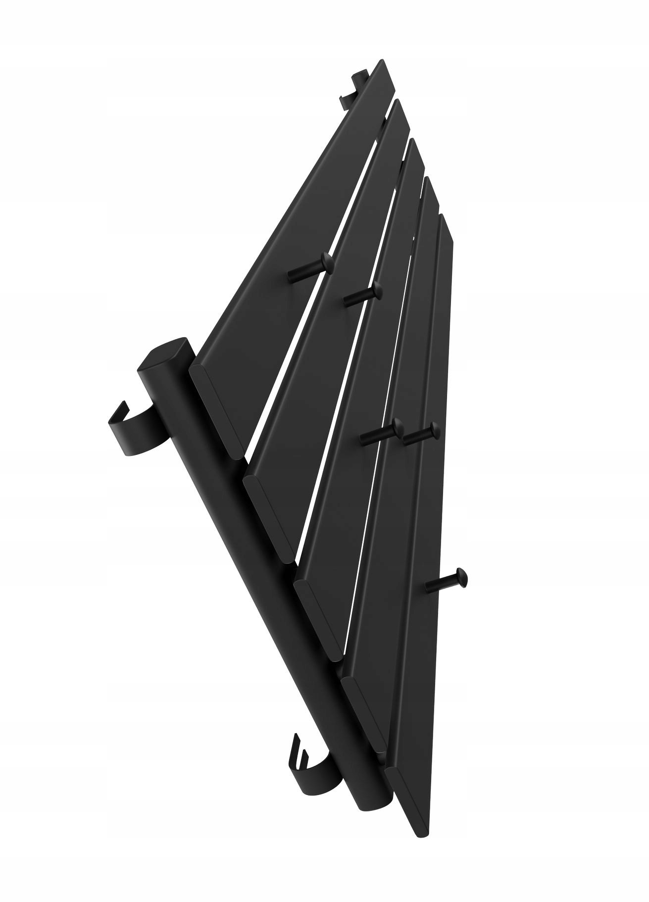 GRZEJNIK DEKORACYJNY BELLOHOOK 180x38 CZARNY MAT